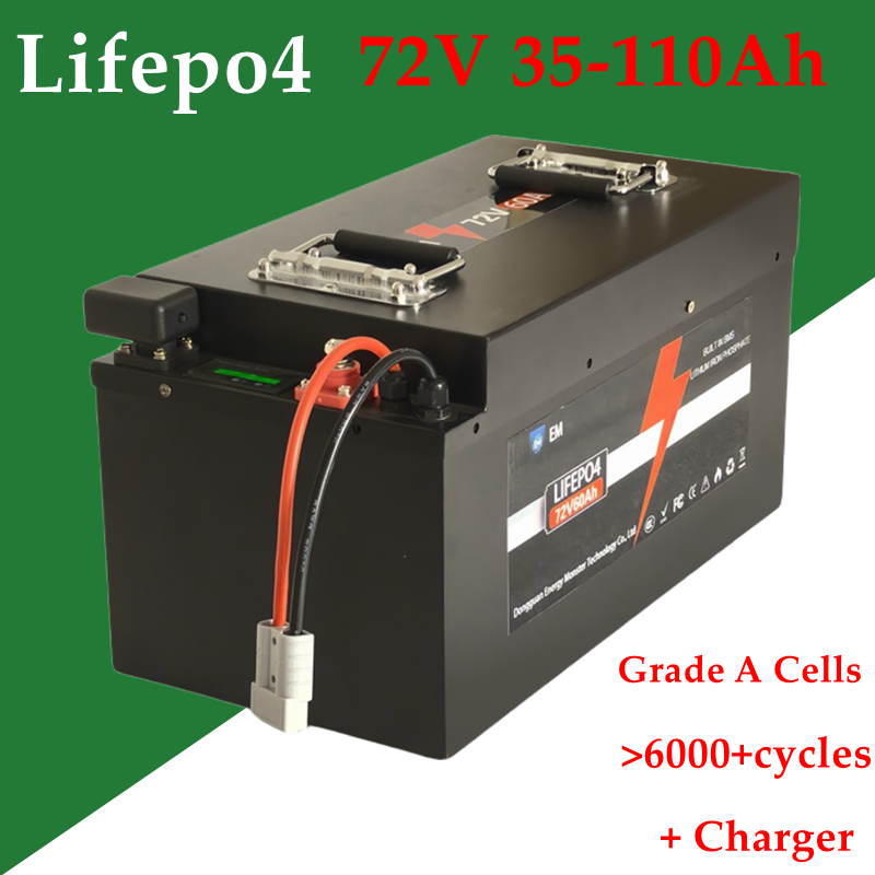 72V 60Ah Lifepo4 Battery Pack - 72V 35Ah リチウムバッテリー 40Ah 50Ah 60Ah