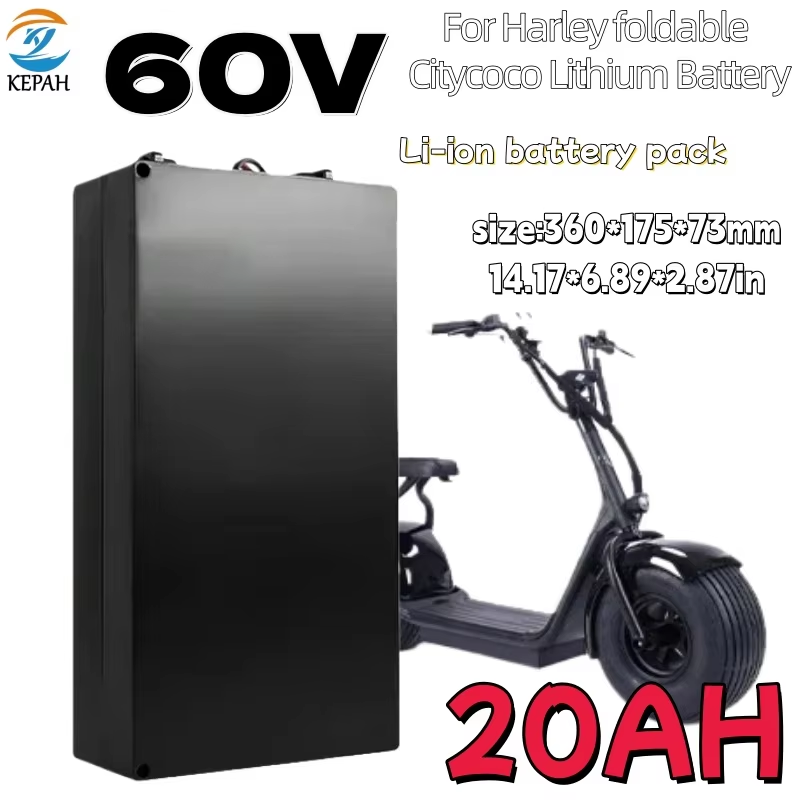 60V 30Ah Electric Scooter Battery - ハーレー電動バイク用バッテリー 60V 20Ah/30Ah/40Ah 18650リチウムバッテリー 防水仕様 シティココ