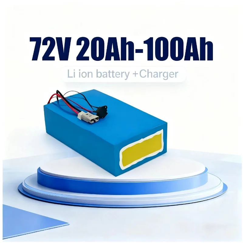 72V 60Ah Lifepo4 Battery Pack - BMS 72V リチウムイオンバッテリーパック 20Ah/30Ah/50Ah/80Ah/100Ah LiPo バイク用