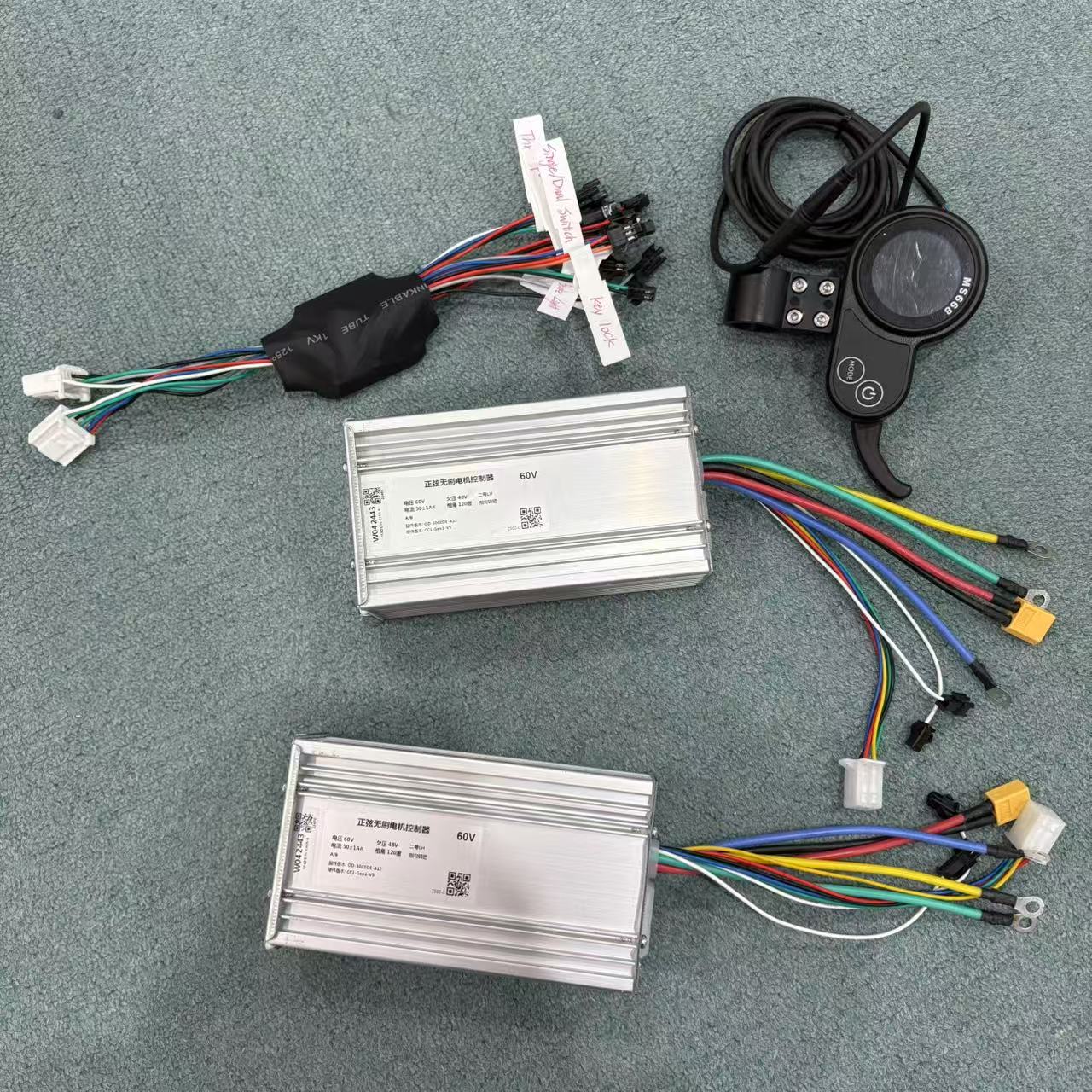 60V 5600W Dual Motor Electric Scooter - 高品質な60V 5600W/6000W電動スクーター用50Aコントローラーセット。デュアルモーター対応、S3電動スクーター用コントローラー。