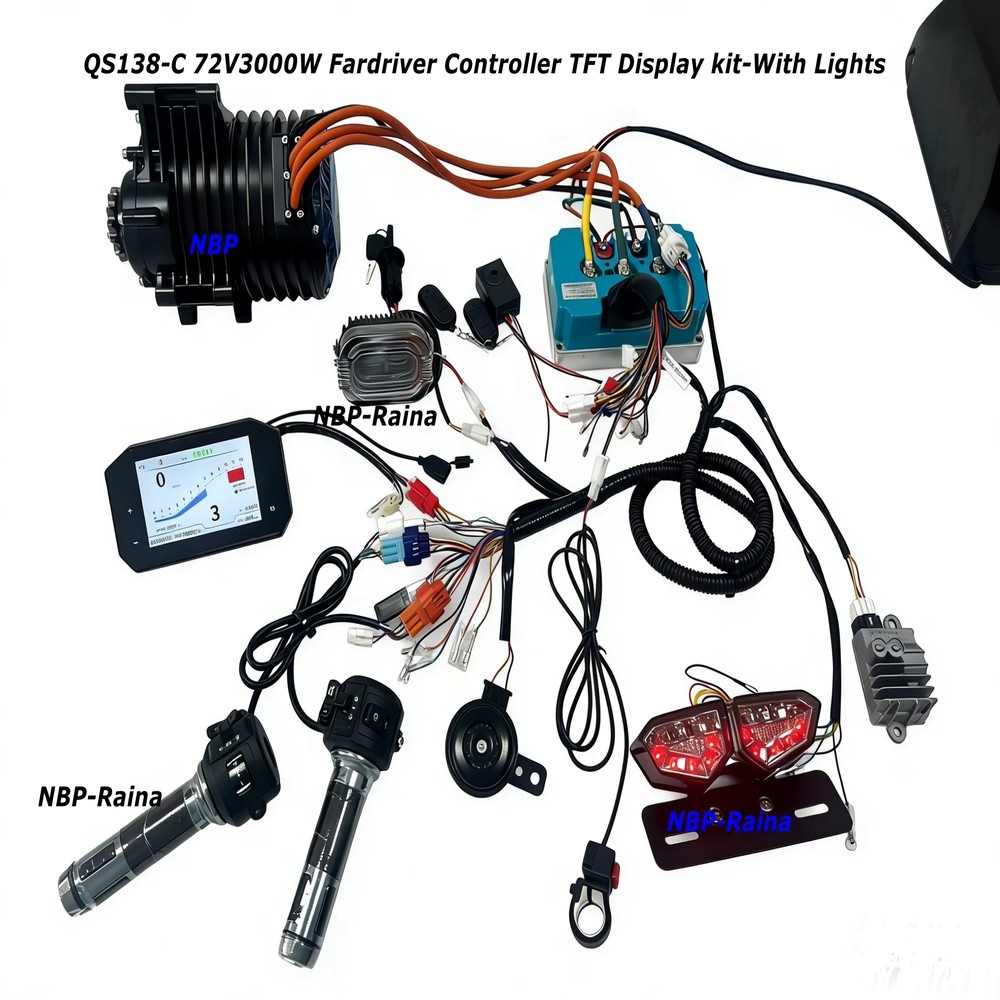 72V 3000W ミッドドライブモーターキット。最高速度1 - Mid Drive Motor Kit 72V 3000W のレビューと価格
