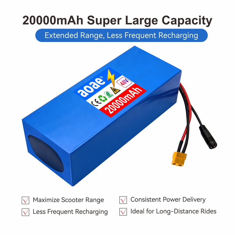 48V電動スクーターバッテリー 13S5P 20Ah 186 - 60V 30Ah Electric Scooter Battery のレビューと価格